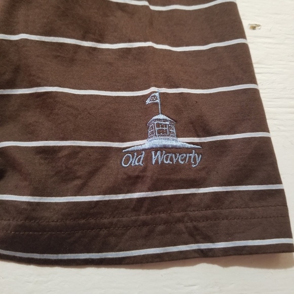 Peter Millar Men's Size XXL Brown/Blue Striped - Picture 7 of 8